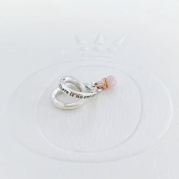 Pandora Two-Tone Wrapped Heart Charm - Picture 3 of 3